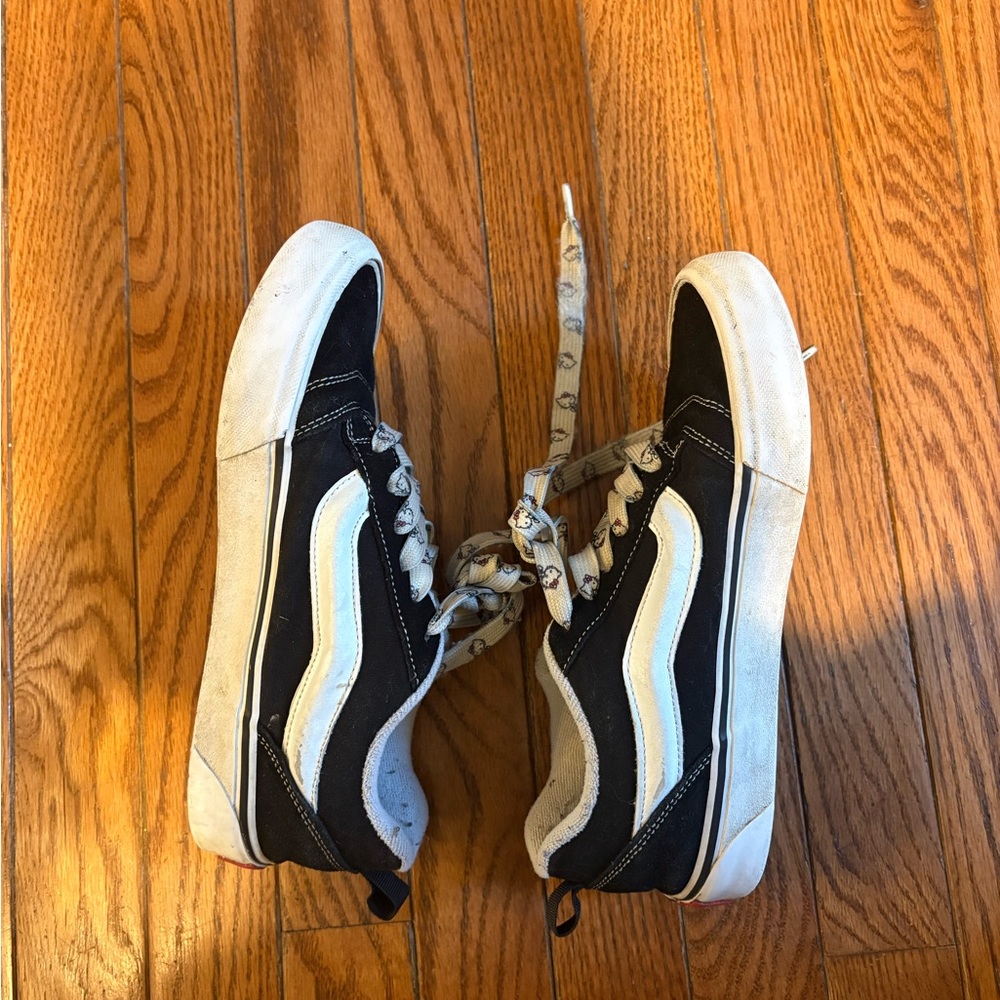 Vans Kids Black and White High-Top Sneakers